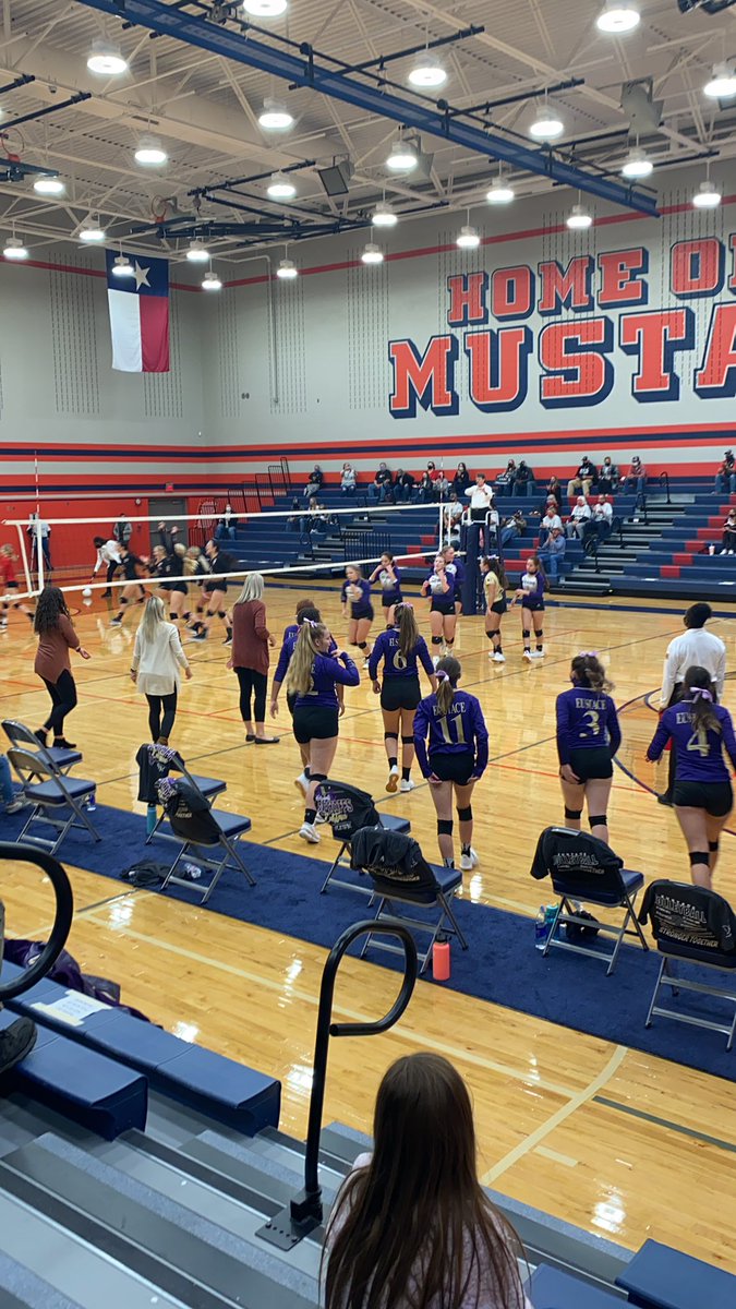 BulldogEustace's tweet photo. Let’s Go Ladies!!! @EustaceVball Playoff time in Texas 💪💜💛🤍 https://t.co/zQvydiU8SY