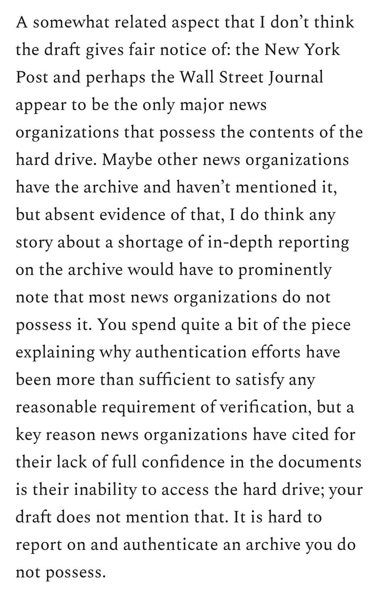 This is all very good, thorough feedback. It’s a good thing when editors ask questions and point out inconvenient facts.  https://greenwald.substack.com/p/emails-with-intercept-editors-showing