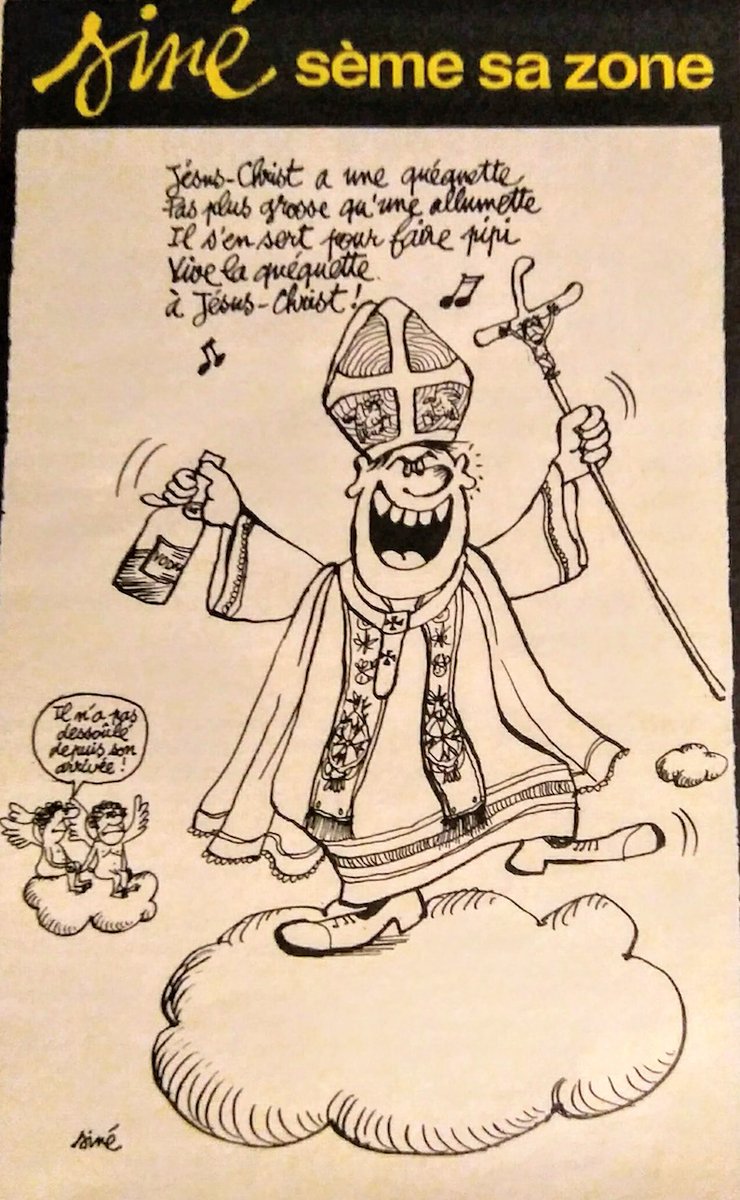 Voici les caricatures de Charlie Hebdo à la mort du pape Jean-Paul II, en 2005. Tignous, Tardi, Charb, Riss, Luz, Cabu, Gébé, Honoré....(Il y avait bien des cathos qui râlaient, mais pas d'actes terroristes, pas de profs intimidés, pas de débat sur le droit au blasphème)