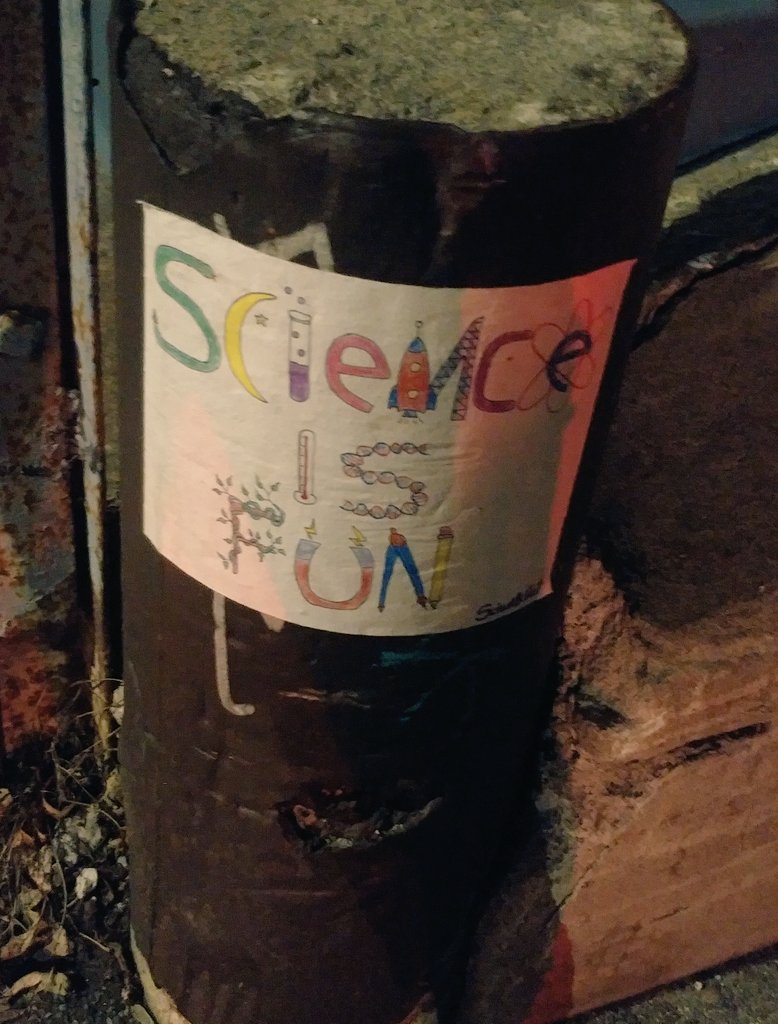Sometimes your experiments work out, and other times you need mysterious neighborhood strangers to remind you of this on your way home from the lab
