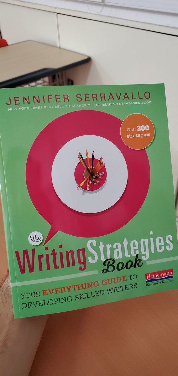 The first of three books that I ordered by @JSerravallo arrived today! I cannot wait to learn more tips and tricks that engage students in writing. But first, I need to mark my Ss autobiographies 😁 #TheWritingStrategiesBook #ProfessionalDevelopment #HongKong #DSCHK