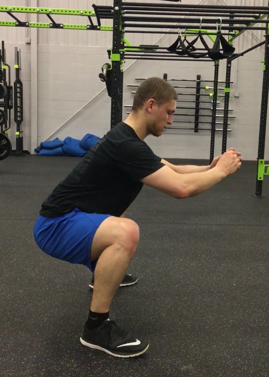 The role of the glute med also depends on the level of hip flexion.For example, when in 90 degrees of hip flexion (thigh parallel to floor in squat), the glute med has *eight times* more leverage to be an internal rotator of the hip.It can abduct at any level of hip flexion.