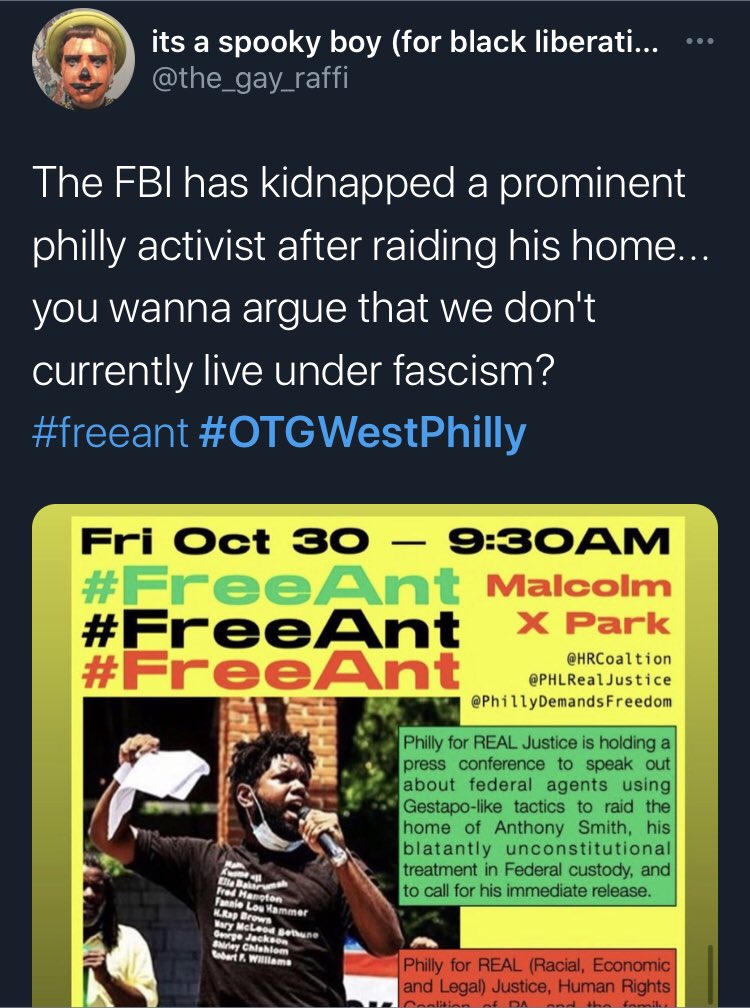 *relevant* #PhiladelphiaDemonstration planned for tomorrow morning at Malcolm X Park.