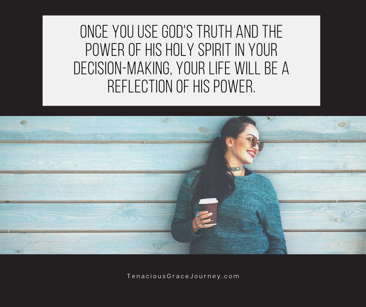 Have you been making decisions based on the world’s advice or God’s Word?

❣️ If you're comfortable, share with us one step you can make today to look to God’s Word in your decision-making!

#TenaciousGraceBook #TenaciousGraceJourney #EmotionalEating #JennaBarbosa