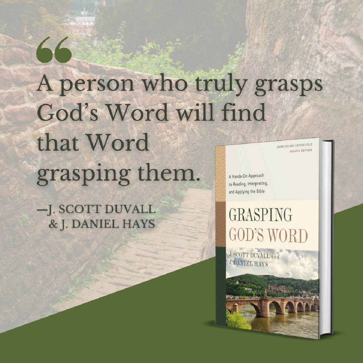Grasping God's Word, Fourth Edition:
fal.cn/3bffW

"Our approach is hands-on. Through the abundant use of biblical examples and hands-on assignments, we hope to involve readers in the nitty-gritty of biblical interpretation."
—@JScottDuvall &amp; J. Daniel Hays