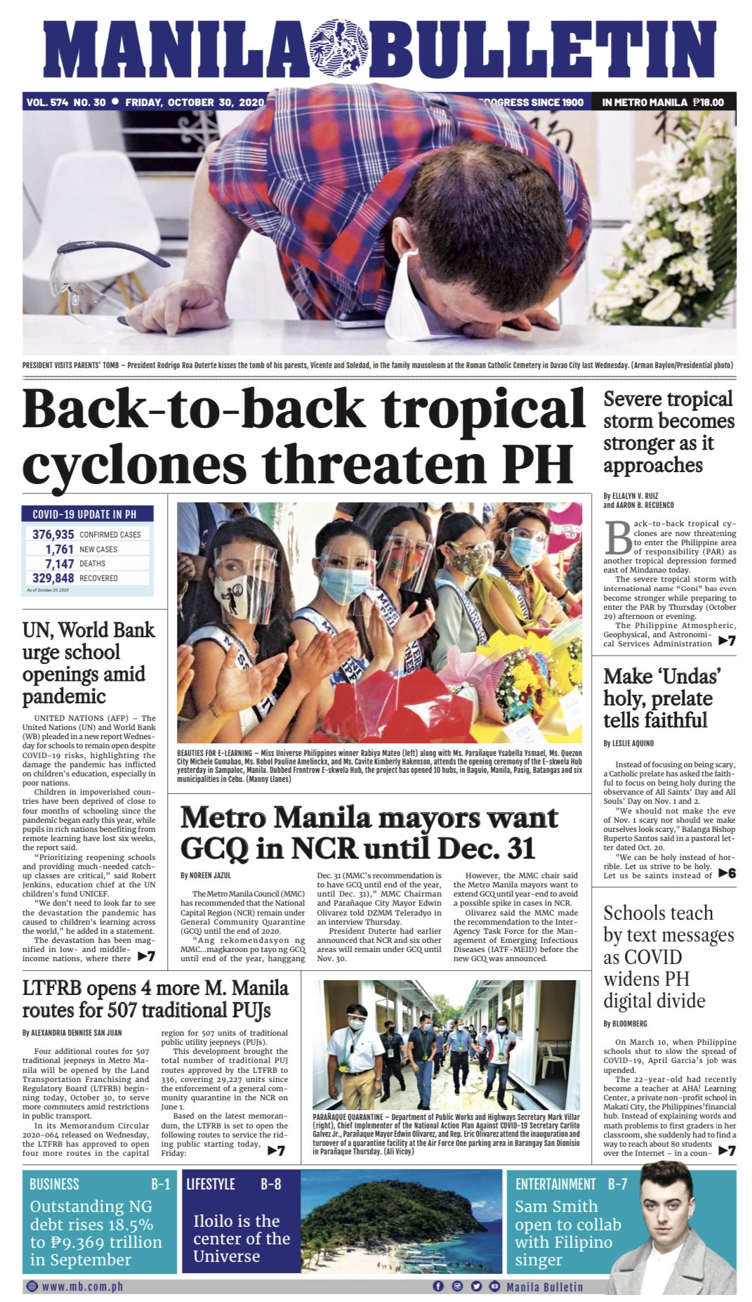 Manila Bulletin News Manila Bulletin Headline For Today 10 30 T Co Kqvkwstnwf Grab A Copy At Your Favorite Newsstand Today Or Read It All On Our Website At T Co Ydldldgymw T Co Dteim5wlhy Twitter