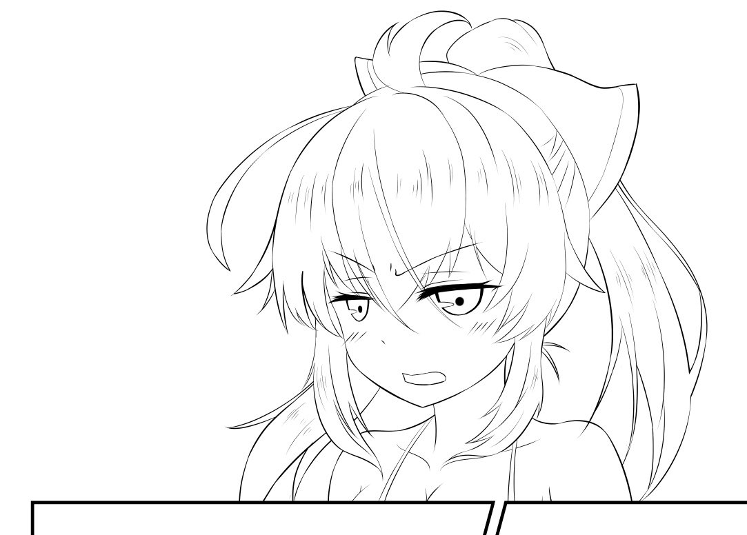 これ今頑張ってハロウィンに間に合わせようとしてる居候ちゃん……!(進捗線画 