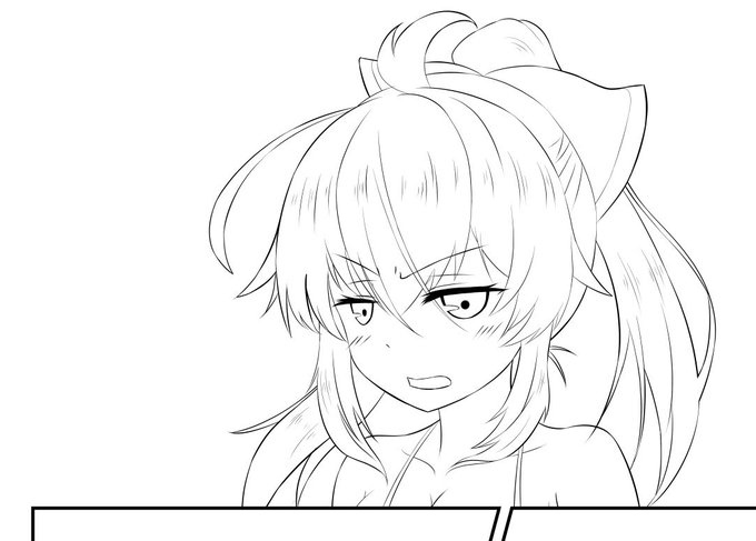 これ今頑張ってハロウィンに間に合わせようとしてる居候ちゃん……!(進捗線画 