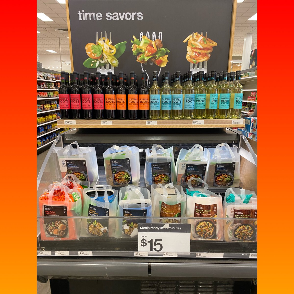 AmieKranz's tweet photo. Eau Claire is making dinner easy with Meal Bags and @CalifRootsWine for less than $20. #FTW #gosales #proudFBC #T1774 #D111 #G196 #R100 @emily_lindaaaa @BillYanko https://t.co/ZAFe9QArXx