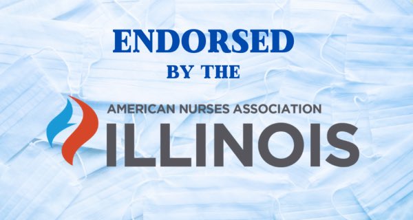Special thanks to ANA-Illinois for their endorsement! I am proud that the foundations of my education are in nursing.