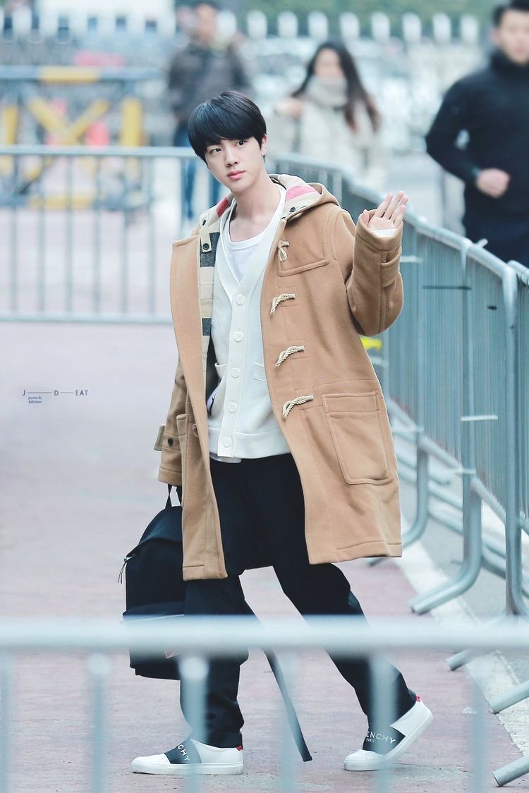 Seokjin can literally pull of any color, although I do love when he wears comfy colors  @BTS_twt