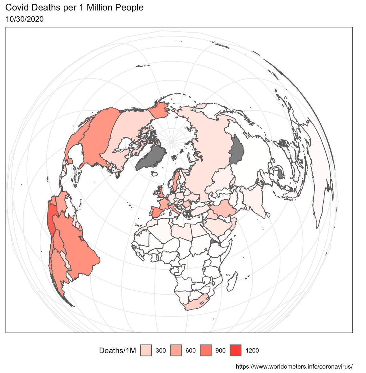 mattia_dacampo's tweet image. Covid Deaths per 1 Million people. US, Perù, Brazil and Spain among the most afflicted #MasterProject