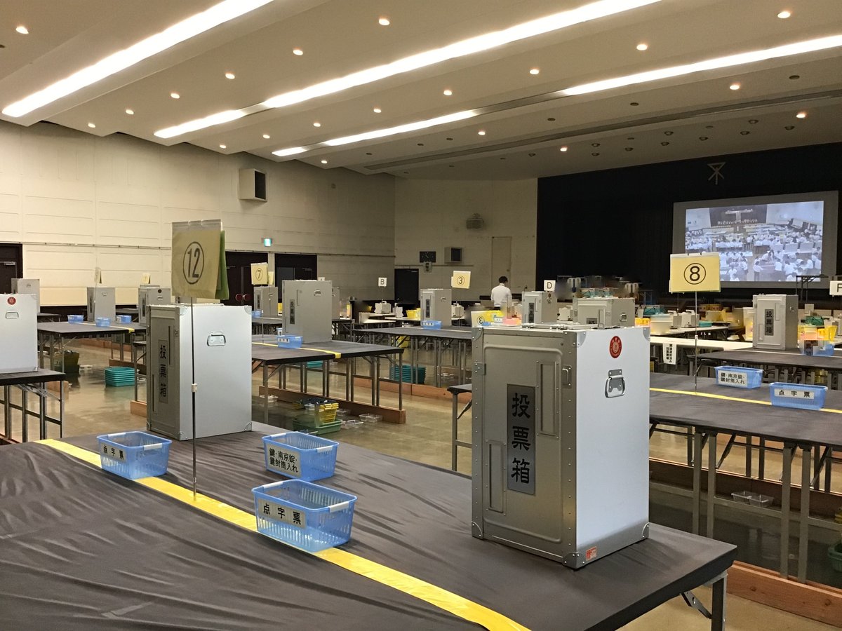 大阪市 東淀川区役所 大阪市を廃止し特別区を設置することについての住民投票 の準備を進めています 区民ホールに開票所を設営し 開票作業の流れの確認とリハーサルを行いました 正確 迅速な開票に向けて準備を進めています 東淀川区