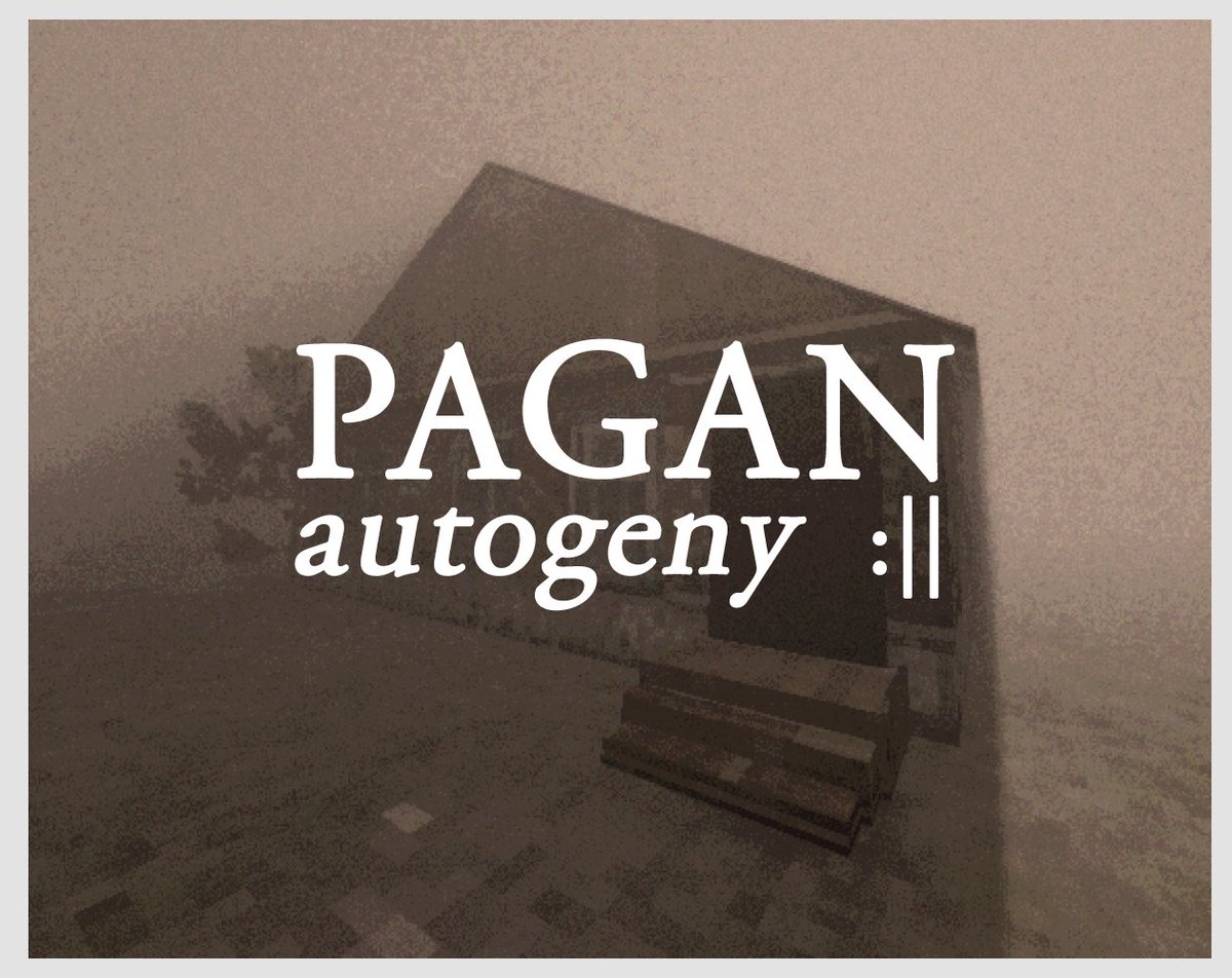 PAGAN: Autogeny ($3.33) - find yourself scuttling through the remains of an abandoned MMORPG, only to find that while it's very lonely, that doesn't mean you're ALONE. clamber through a digital past, uncomfortably preserved.  https://oleandergarden.itch.io/pagan3 