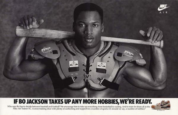 5. 1988: Bo Jackson + NikeRemember, at this time  @Nike was still behind ReebokNike wanted to capture some of the cross-training shoe market. Bo was the perfect partner—Football + baseball hall-of-famerThey went from 40M in sales to 400MM. And Captured 80% of that market