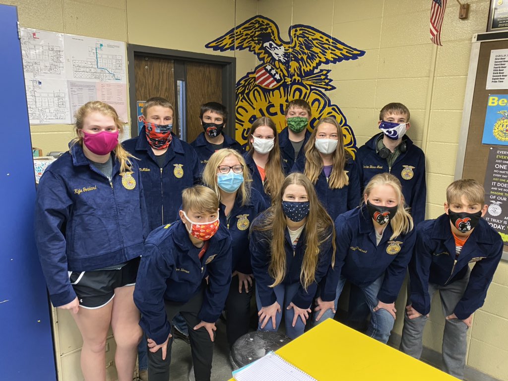 the_irish_aggie's tweet photo. It’s always one of my favorite days of the year.. 24 Beloit FFA members received their first FFA jacket. I can’t wait to see where the blue corduroy will take them! #tpod #BeloitFFA https://t.co/BrvQIAnFqo