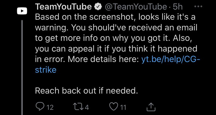 what the fuckyou can apparently get a strike on your channel for videos that you did not make that you put in your private watch later” playlist