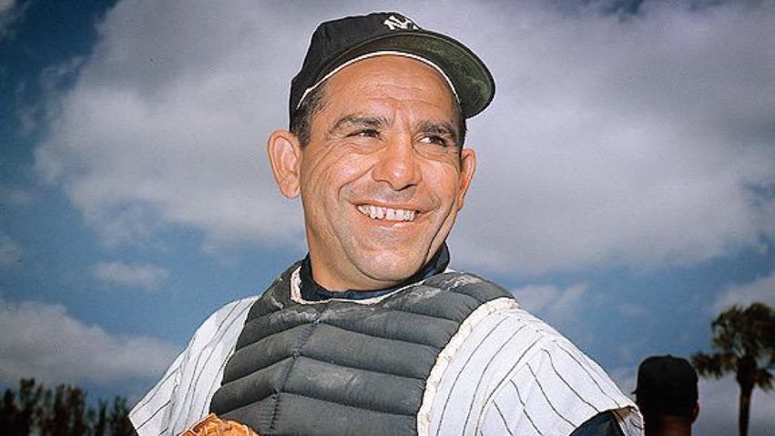 BaseballQuotes1's tweet image. You better cut the pizza in four pieces because I'm not hungry enough to eat six. -Yogi Berra