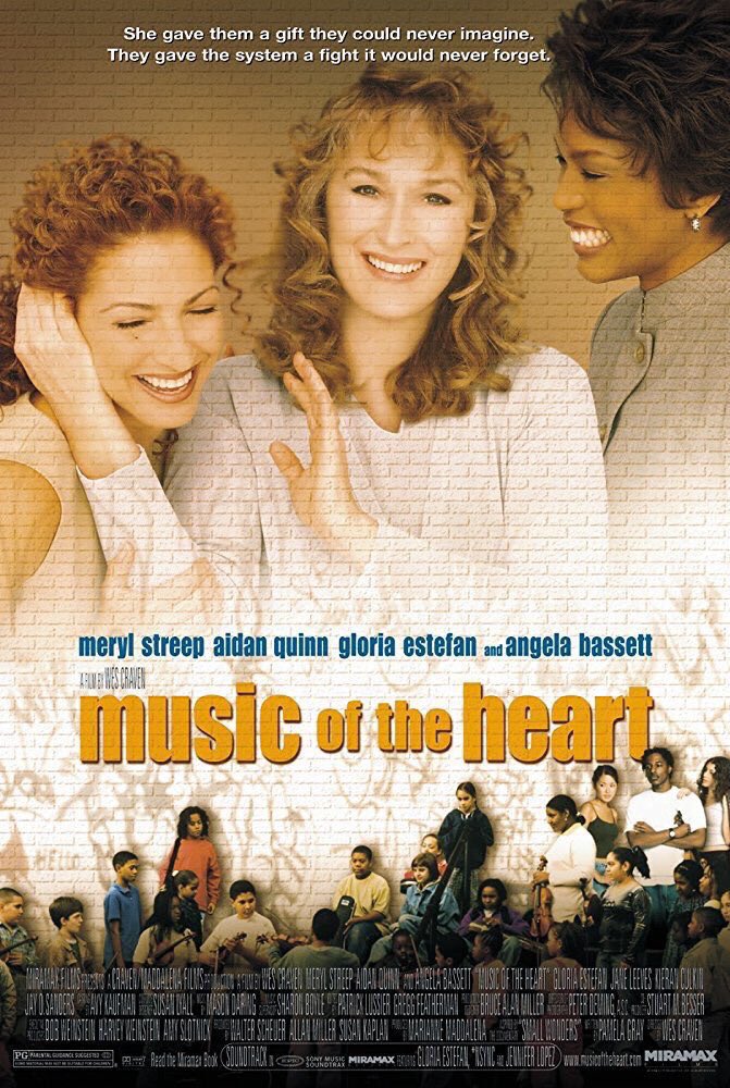 🎬MOVIE HISTORY: 21 years ago today, October 29, 1999, the movie ‘Music of the Heart’ opened in theaters!

#MerylStreep #AngelaBassett #GloriaEstefan #AidanQuinn #ClorisLeachman #JoshPais #JaneLeeves #KieranCulkin @MichaelAngarano #JayOSanders #OlgaMerediz #CharlieHofheimer