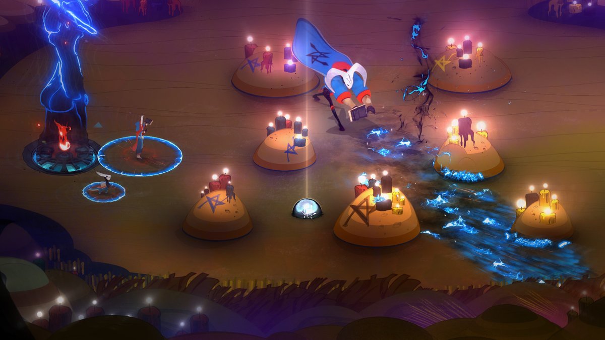 Pyre ($5.99) - you've probably been playing a shitload of Hades! why not try out my personal fave Supergiant game, Pyre? visual novel mashes together with magic fantasy NBA Jam as you perform rites to try and get your band of outcasts back home.  https://store.steampowered.com/app/462770/Pyre/