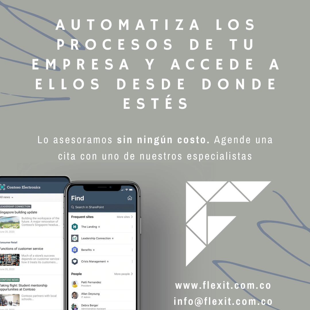 FLEXITsas's tweet image. Has que el trabajo en tu empresa sea mucho mas eficiente y estandarizado. Estamos para ayudarte, agenda una reunión con uno de nuestros especialista para que te hagamos una evaluación y asesoría completamente gratis.

bit.ly/2Fgmf3v

#flexit #sharepoint #automatizacion