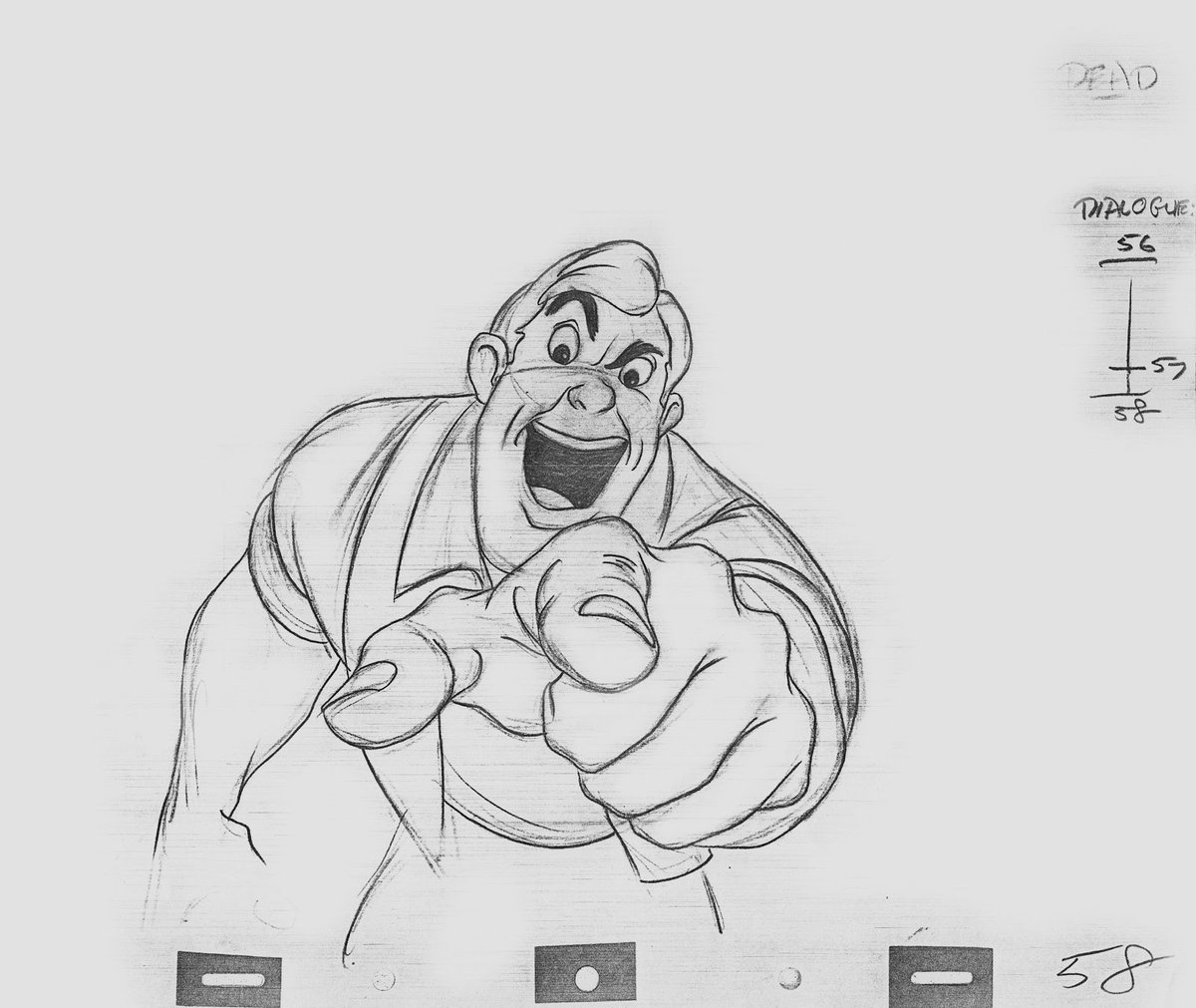 One thing I neglected to mention: Milt Kahl's assistant on this segment was a young Iwao Takamoto—this was one of his earliest jobs in animation. To save the studio money, he went over Kahl's drawings and cleaned them up rather than use another sheet of paper (via Andreas Deja).