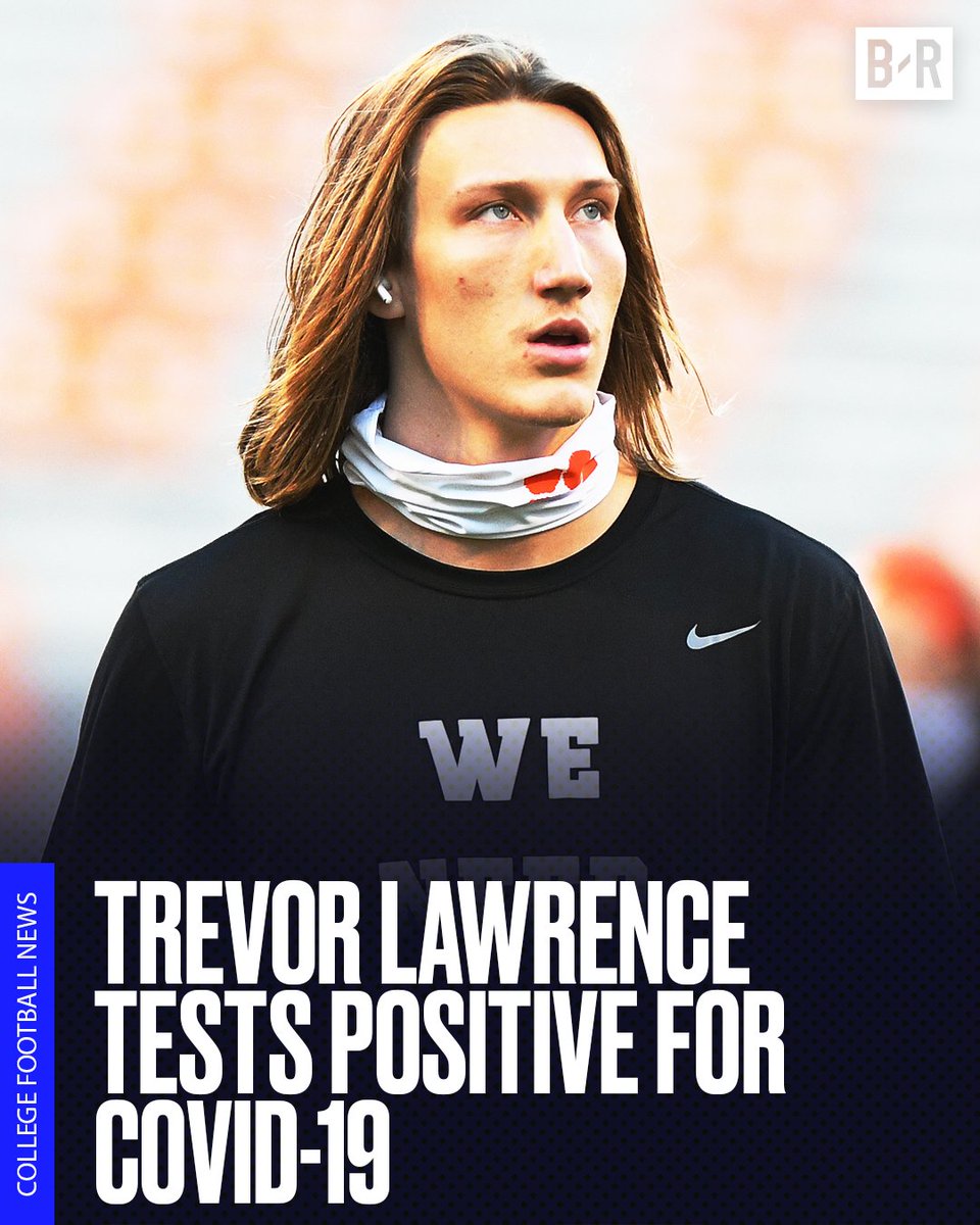 Clemson QB and potential No. 1 pick Trevor Lawrence has tested positive for the coronavirus
He will miss Saturday’s game vs. Boston College https://t.co/r85Aq07mT0