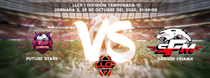 El día de hoy en punto de las 9:30 PM y 10 PM (Hora centro de MX) estaremos disputando 2 partidos de la LLCP. ¡Esperamos tu apoyo!
#sFx #FIFA ⚽️🇲🇽
Liga al calendario y resultados de la temporada: https://t.co/alAY1P7QAz https://t.co/StnvBJ3BMk