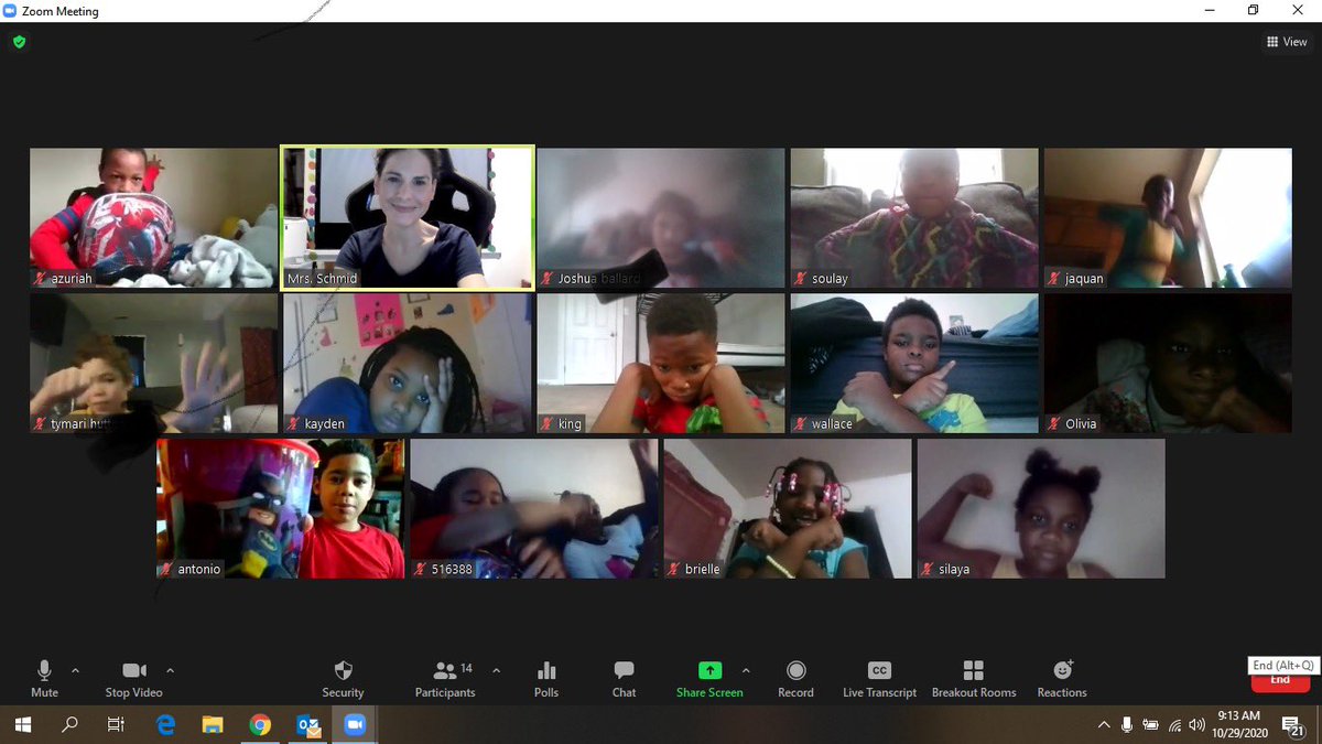 newsome_es's tweet photo. Mrs. Schmid’s 3rd Grade Class read their favorite Super Hero Book, created a class padlet sharing their favorite hero and struck their favorite hero pose on zoom!!!!Check out special guest Captain America!!!! 🥰 #nnpsstand #NNPSProud https://t.co/uaM8sXW1Bz