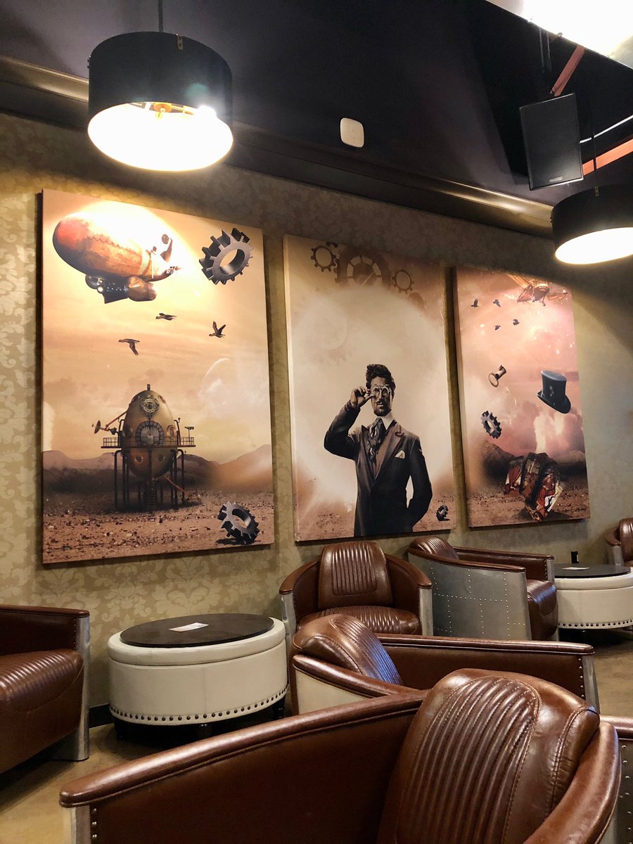 FiveAtlas's tweet image. Solutions Lounge Five Points is a fun and funky Victorian steampunk look restaurant creates one of the most interesting and cool dining spots in Five Points with dining options and escape rooms.