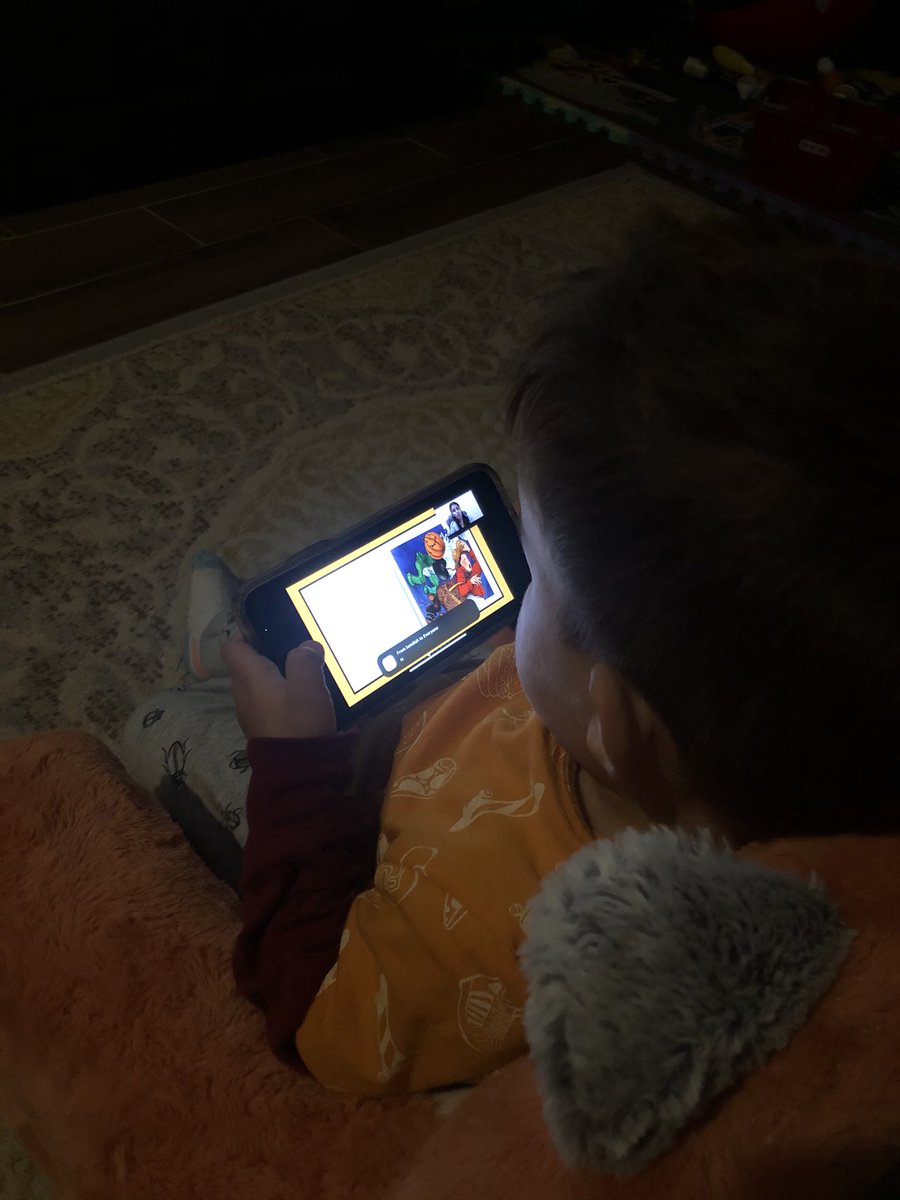 mrscurielmath's tweet photo. First bedtime story event from our amazing librarian, Ms. Lozano and Awesome teacher, Ms. Salas! @GatorsRead1 @CFISD_Salas you guys are amazing! My baby enjoyed it so much! I’m sure our Gators did too! #CFISDspirit @CyFairISD #fraziergators https://t.co/wc9Pe4WVMO