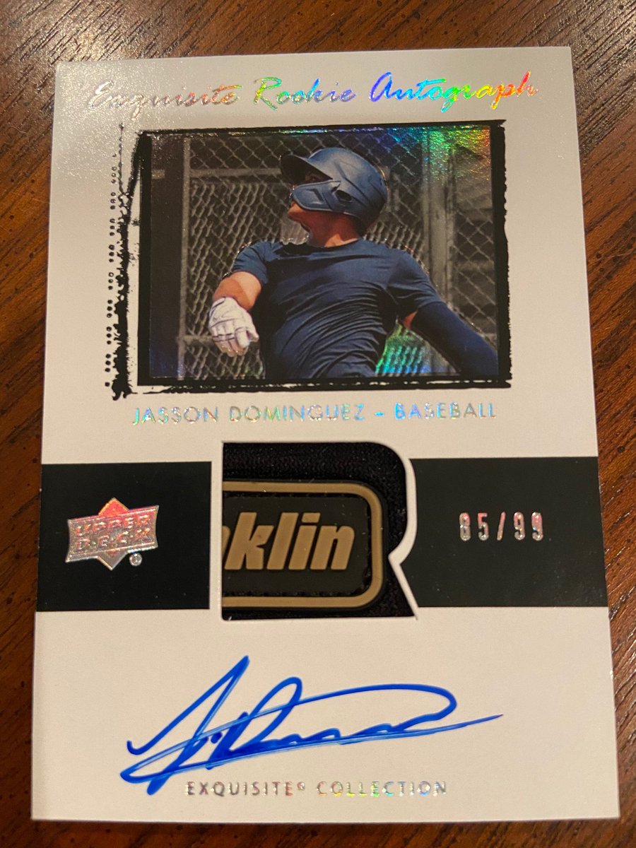 THREAD:One of the most egregious experiences I've ever experienced. Pulled a beautiful Jasson Diminguez ( @gonjass7) on-card auto-patch card from a factory sealed 2020 Upper Deck Goodwin Champions hobby box and  @beckett_grading destroyed it!