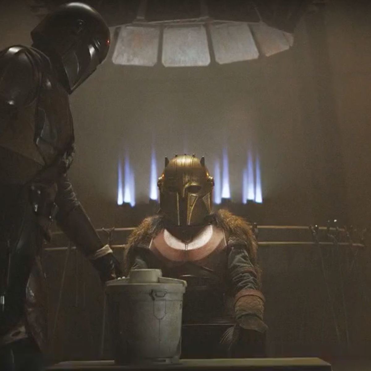 (3) Mandalorian metalsmiths have traditionally kept the methods for working beskar into an alloy a highly guarded secret, but the element could be mixed with other metals such as ciridium to create a highly dense and almost indestructible set of armor. Continued 