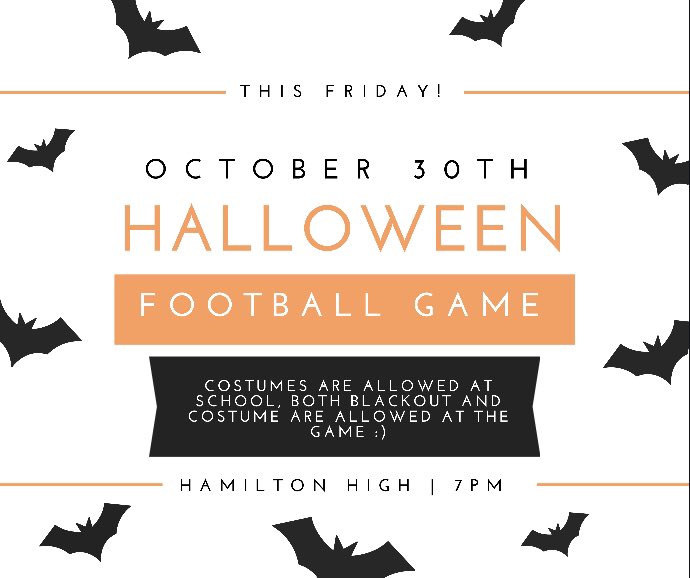 another home football game tomorrow night!