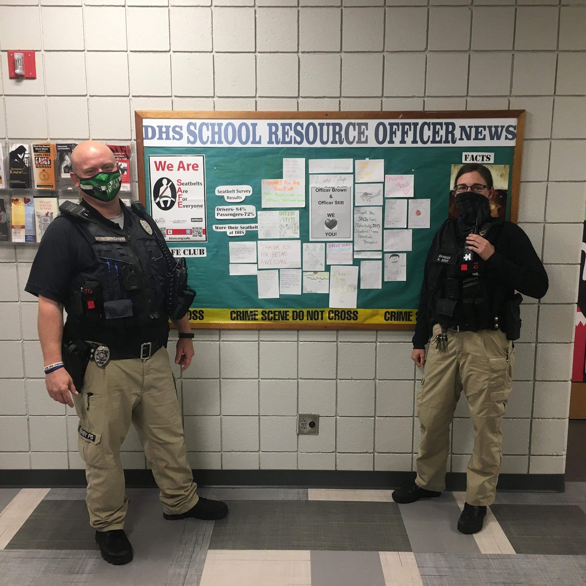 dhs_kay's tweet photo. SO to the best SROs a school could ask for! Don't forget to send some live their way! #loveslap #dhskay https://t.co/x93fEwsrSV