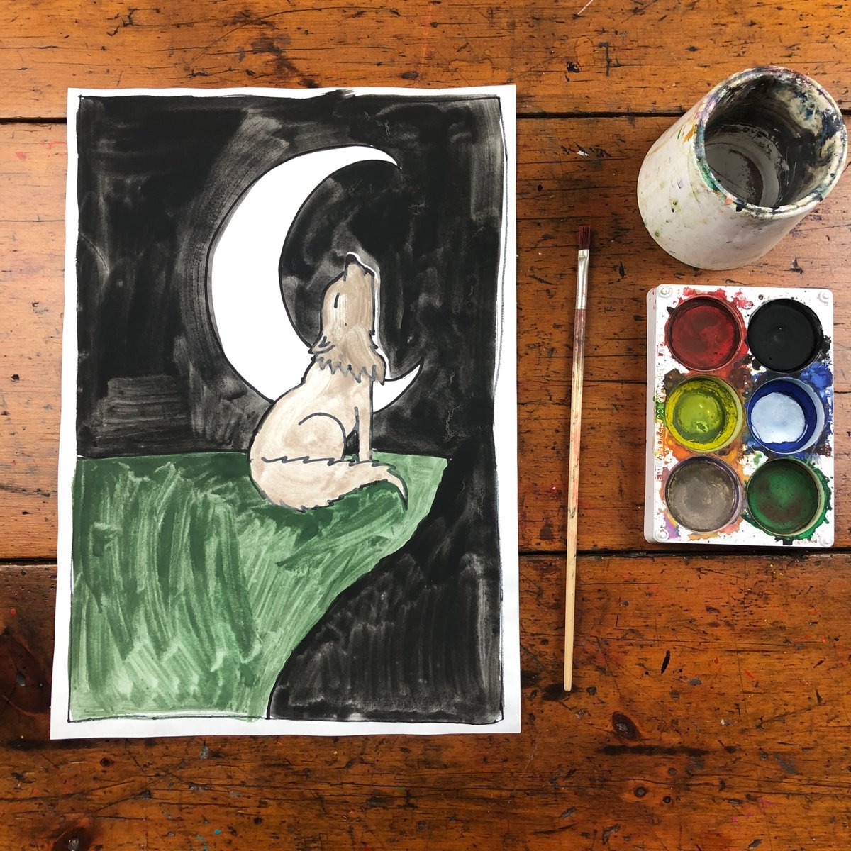 _Artventure's tweet photo. THROW BACK: KIDS ART LESSON

Login to https://t.co/pBBS5nXT0T and search "wolf" to check out this lesson.

#art #creativekids #kidsart #learntodraw  #kidsartclass #homeschool #primaryschool #elementaryschool #teachersofinstagram #education #_artventure #wolf #howlingwolf #wolfart https://t.co/OBAw6zMKbO