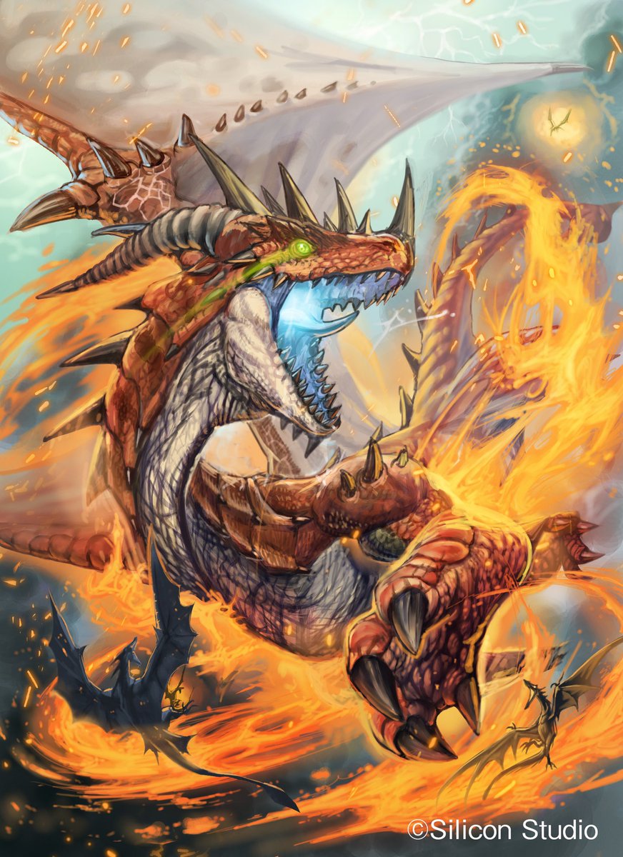 ドラゴンデザイン 古い　yyz おはようございます‼️昔描いたオリジナルのドラゴンです。この頃から