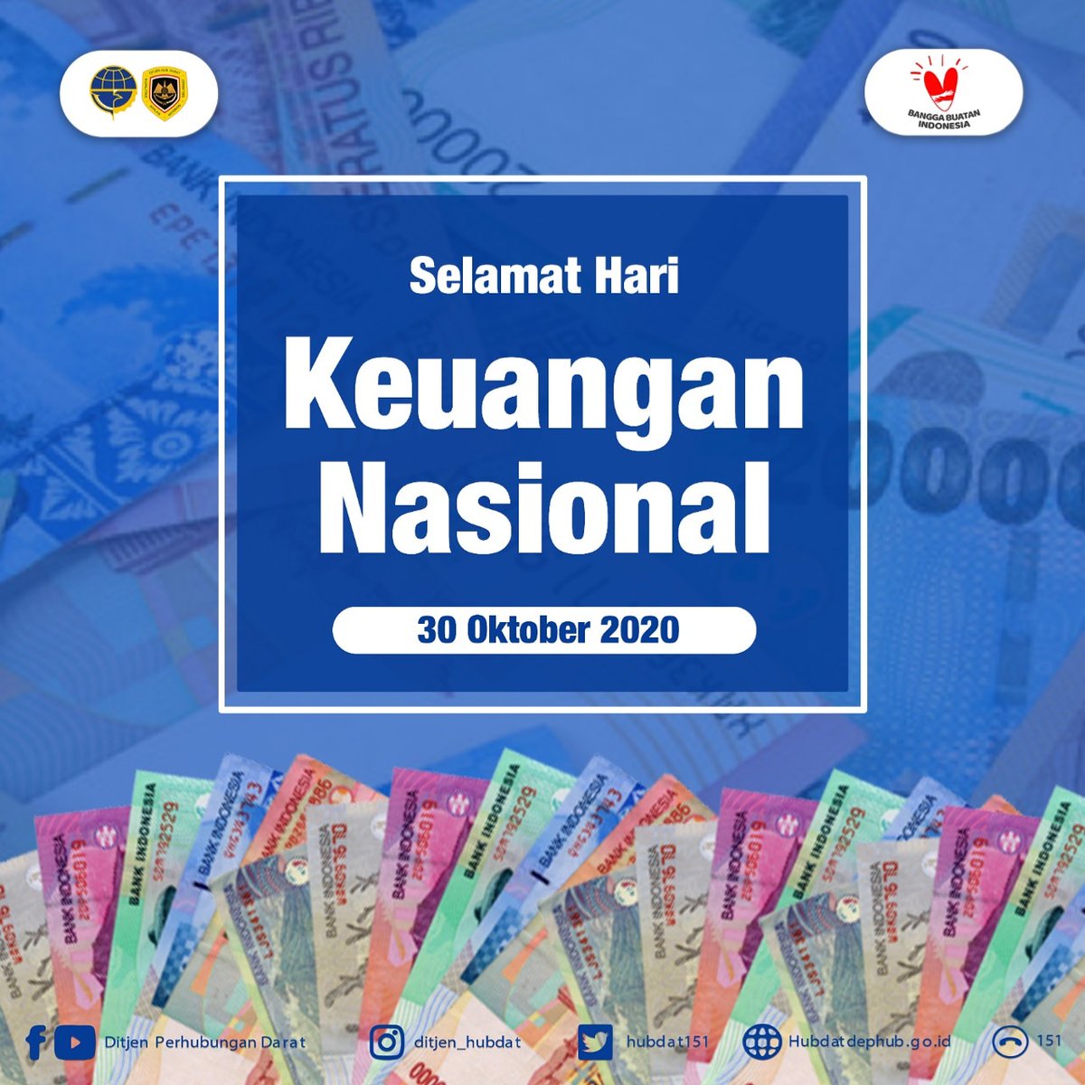 Selamat Hari Keuangan Nasional!
Tahukah #MitraDarat sejarah hari Keuangan Nasional? Hari Keuangan Nasional lahir pada hari diterbitkannya EMISI PERTAMA uang kertas ORI pada tanggal 30 Oktober 1946. 

Semoga perekonomian Indonesia semakin kuat dan maju
#PenghubungIndonesia