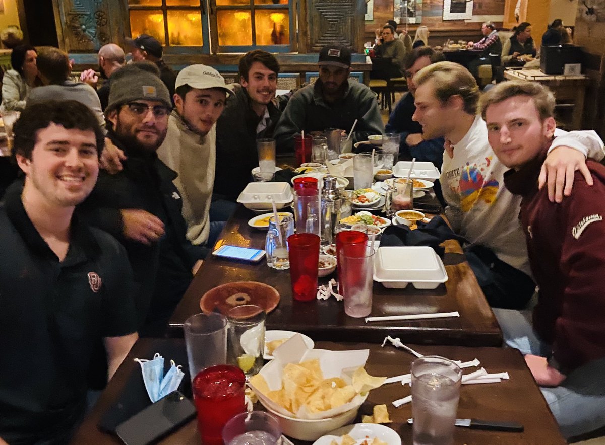 DeanBlevins's tweet photo. Happy 21st Carson! (It’s actually Halloween). Based on quality of his pals our guy is doing alright! #Perservering2020 @news9 https://t.co/I18vEzJs1s