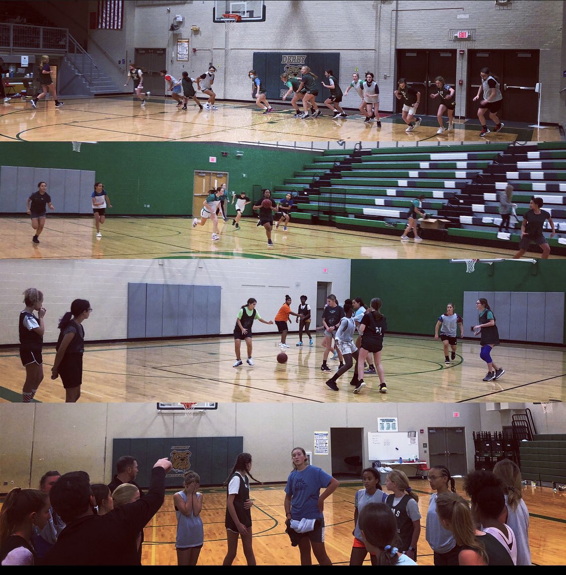 JodieKarsak's tweet photo. I enjoyed visiting @DMS_Girls_Bball &amp; @LadyFalconBB practices today! Our coaches have their teams ready in just a few short practices! Just 4 more sleeps until 1st game day! #GREENISMAGIC https://t.co/bPfaduUvBr