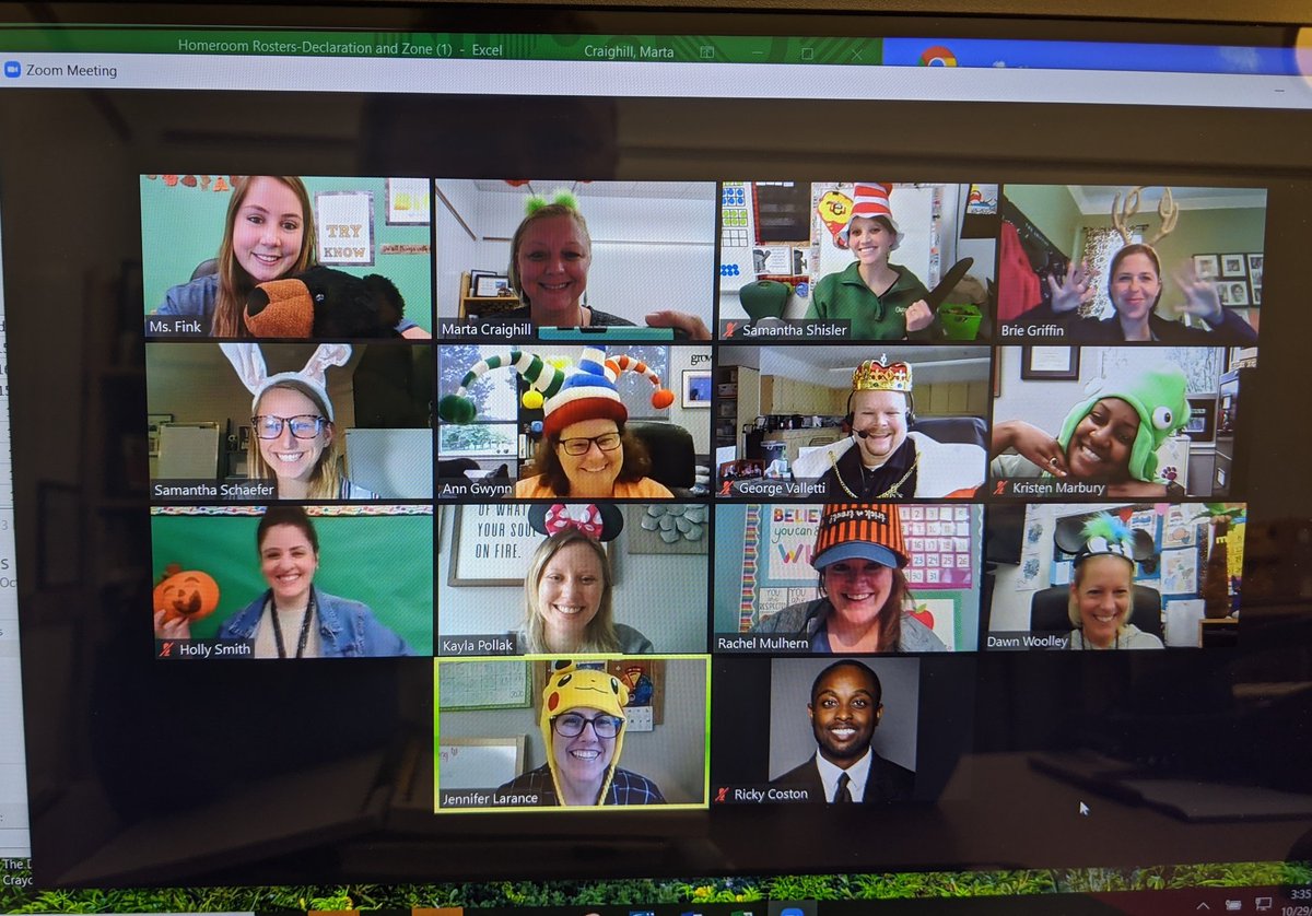 When a comment about dressing up leads to an impromptu team building scavenger hunt for the best hat!  Exactly what was needed for a meeting on a rainy and cold Thursday! <a href="/CESMiniCougars/">Cougar Elementary</a> <a href="/MPCSVA/">MPCSchools</a>