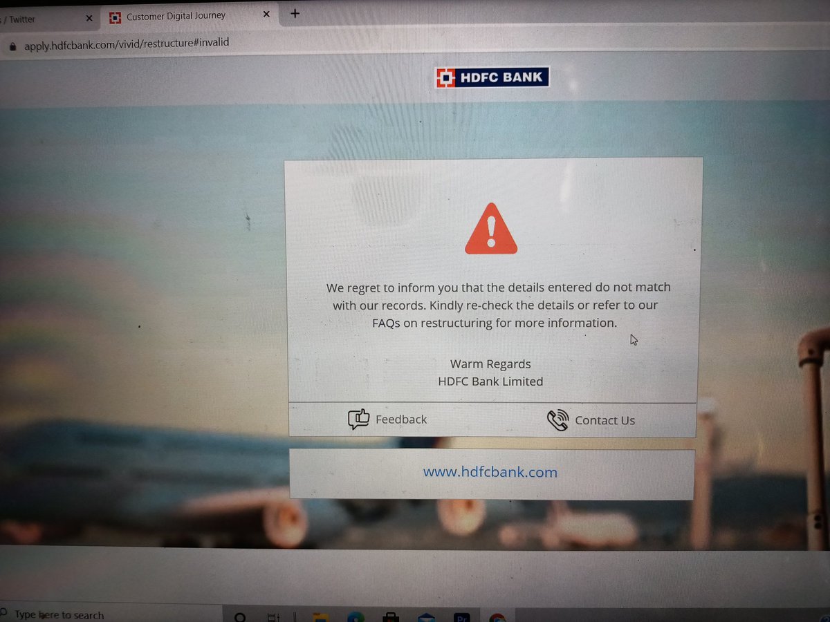 AamTeacher's tweet photo. @HDFCBank_Cares @HDFCBank_Cares After entering the details this page pop up... What to do?? Is the page not updated???
#extendmoratorium #moratorium3 #moratoriumextension https://t.co/PLrDnFdUcT