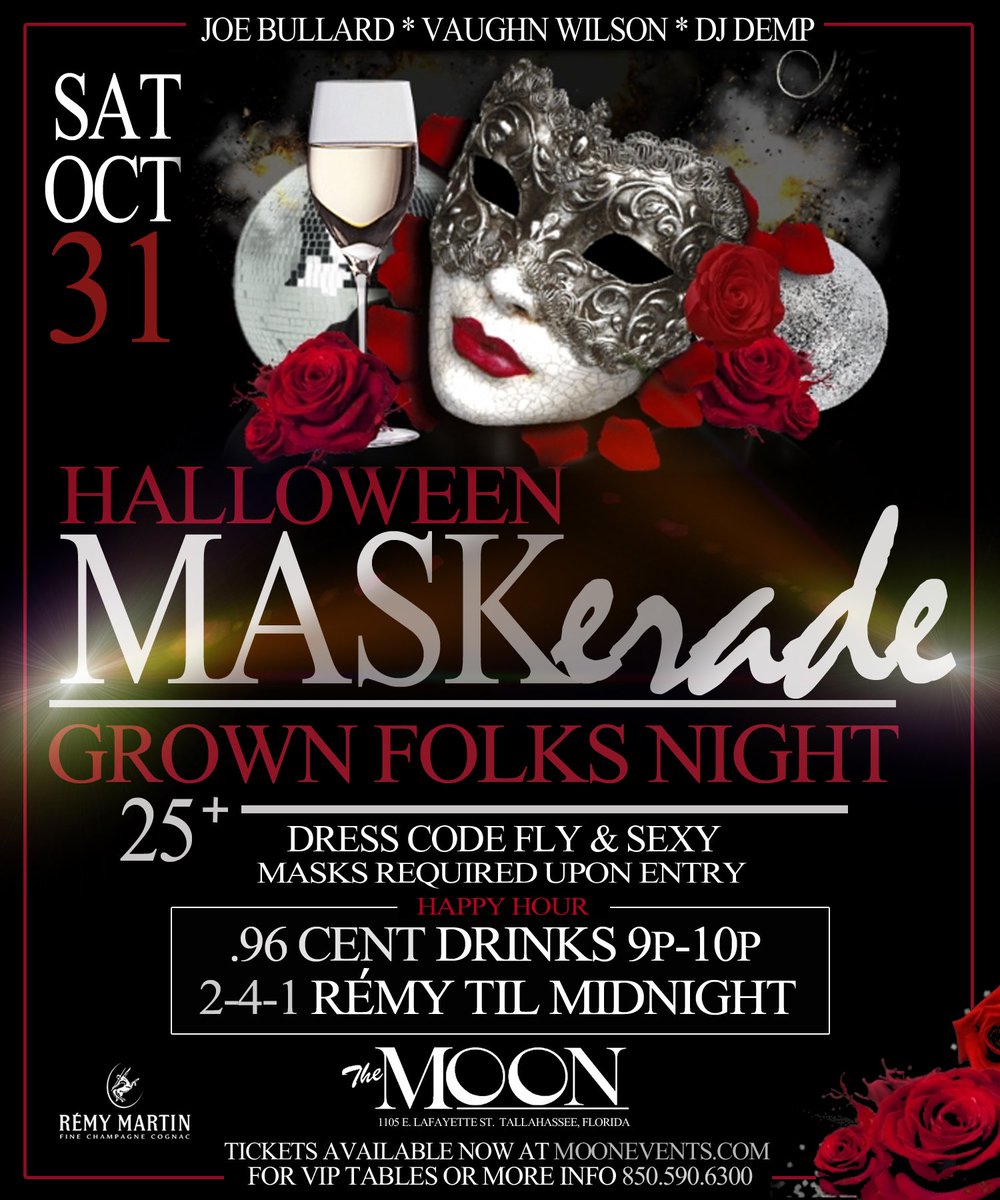 DEMP_FANPAGE's tweet photo. SATURDAY OCT 31st 

HALLOWEEN MASKERADE 

25+ Grown Folks Night

.96 cent drinks 9p-10p 
2-4-1 Remy til MIDNIGHT https://t.co/N0KyxwFgg6