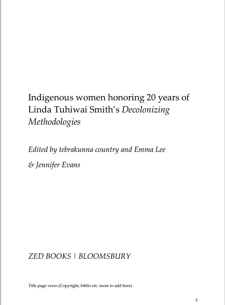 campbelllor's tweet photo. So excited & honored to have a chapter coming out in this amazing edited collection in the new year!
#Indigenization #decolonization #indigenousfeminisms #indigiqueer #decolonizingminds https://t.co/AbMHhLJWoI