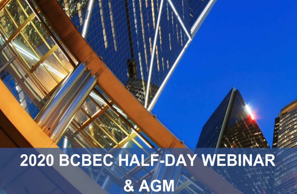 BCBECCouncil's tweet photo. 2020 BCBEC Webinar and AGM
Built Environment in the new world on October 30th at 8:30 am
Check your mailbox for the link to join the webinar room. The webinar room will open 30 minutes prior to the webinar.
#webinar #agm #envelope #seminar #bcbec #building #environment https://t.co/cT3ARkkGcx