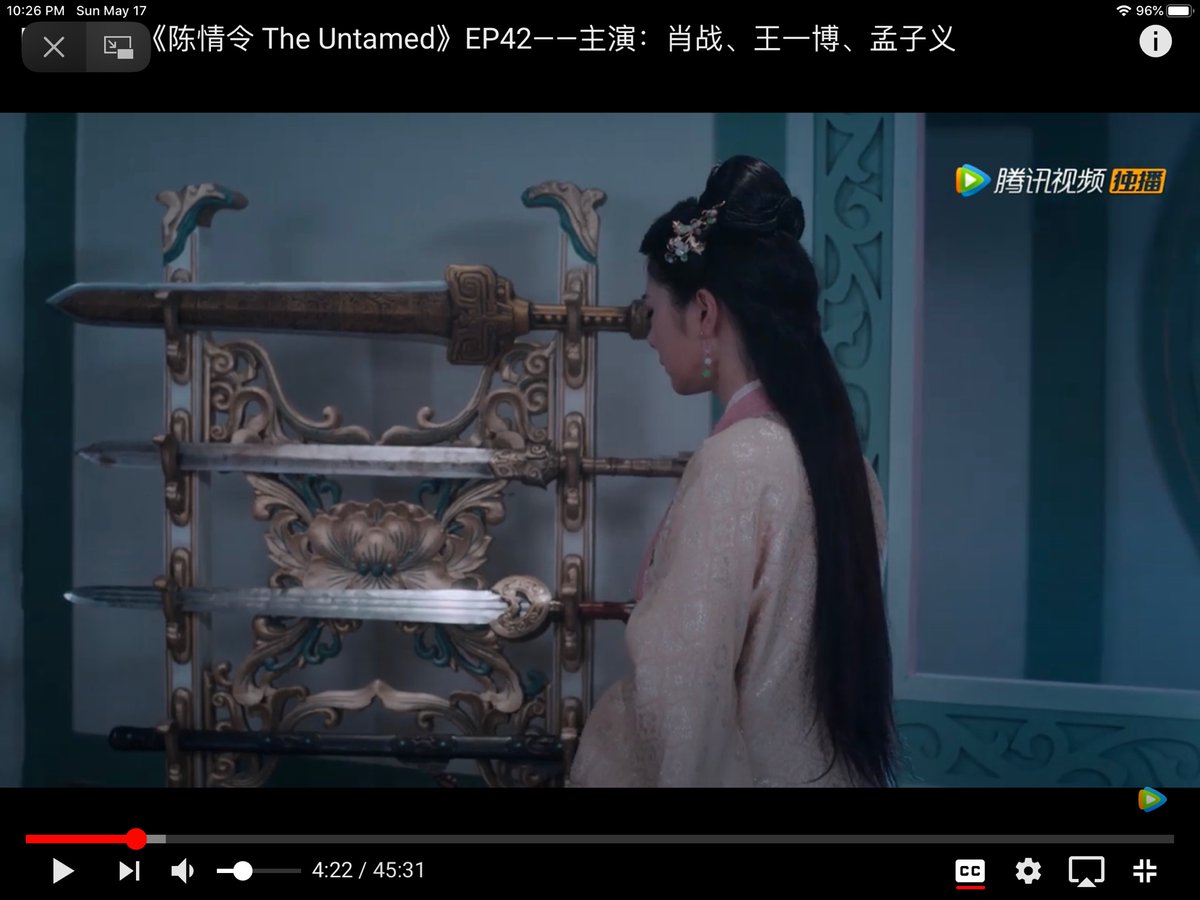 shirokurokat's tweet photo. @vera_invenire I know you probably mean this in terms of in-world artifacts, but the third sword down is Herugrim, a sword of Rohan (LotR).  I noticed it when rewatching cql, and hope the set dresser had fun adding that into the scene. https://t.co/bR9snhy2mF