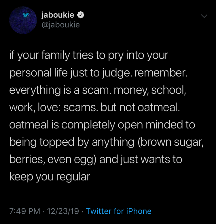 jaboukiedeleted's tweet photo. 12/23/19 7:49 PM https://t.co/jccXJtljIm