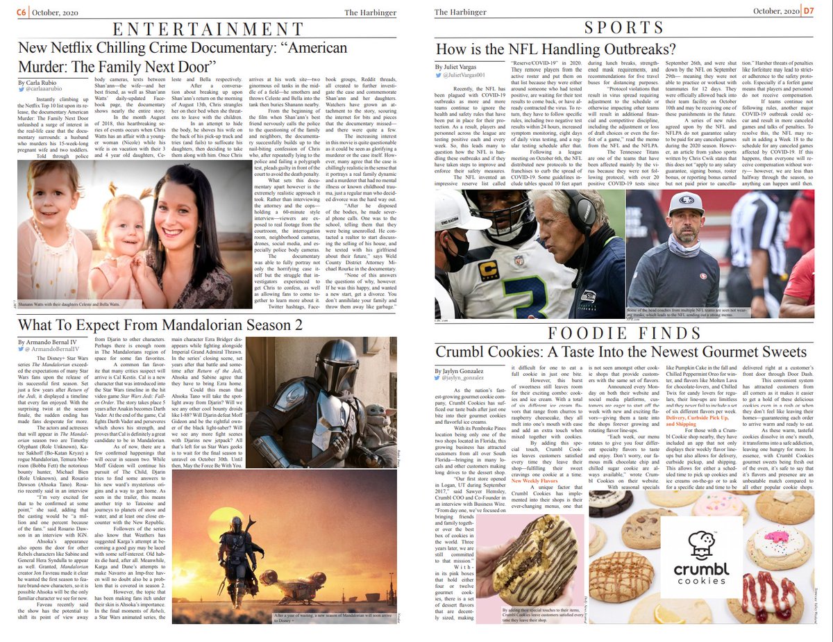 HarbingerMLEC's tweet photo. 📣EXTRA! EXTRA! The Harbinger's October Issue has been released — just in time for the Halloween season 👻🎃
Read up on the rest of the issue online. From local government elections to "#COVID Safe Costumes For This Halloween" — check it out!
https://t.co/kKz5Jqi65F https://t.co/TY7C26RrqH