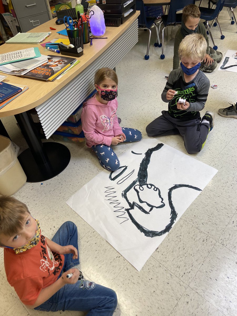 tbrouchoud's tweet photo. First graders creating a spooky trail for optibot robots.👻🎃 https://t.co/OmYzGMWLun