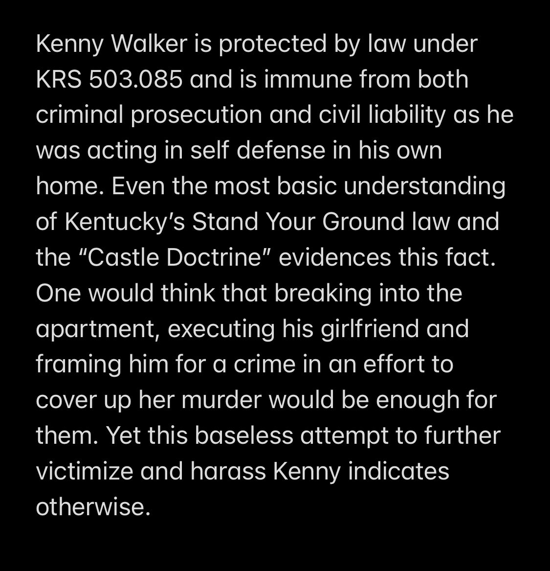 dailymissbailey's tweet image. Statement from Kenneth Walker’s attorney, @Sromines, regarding LMPD Sgt. Jonathan Mattingly’s countersuit: